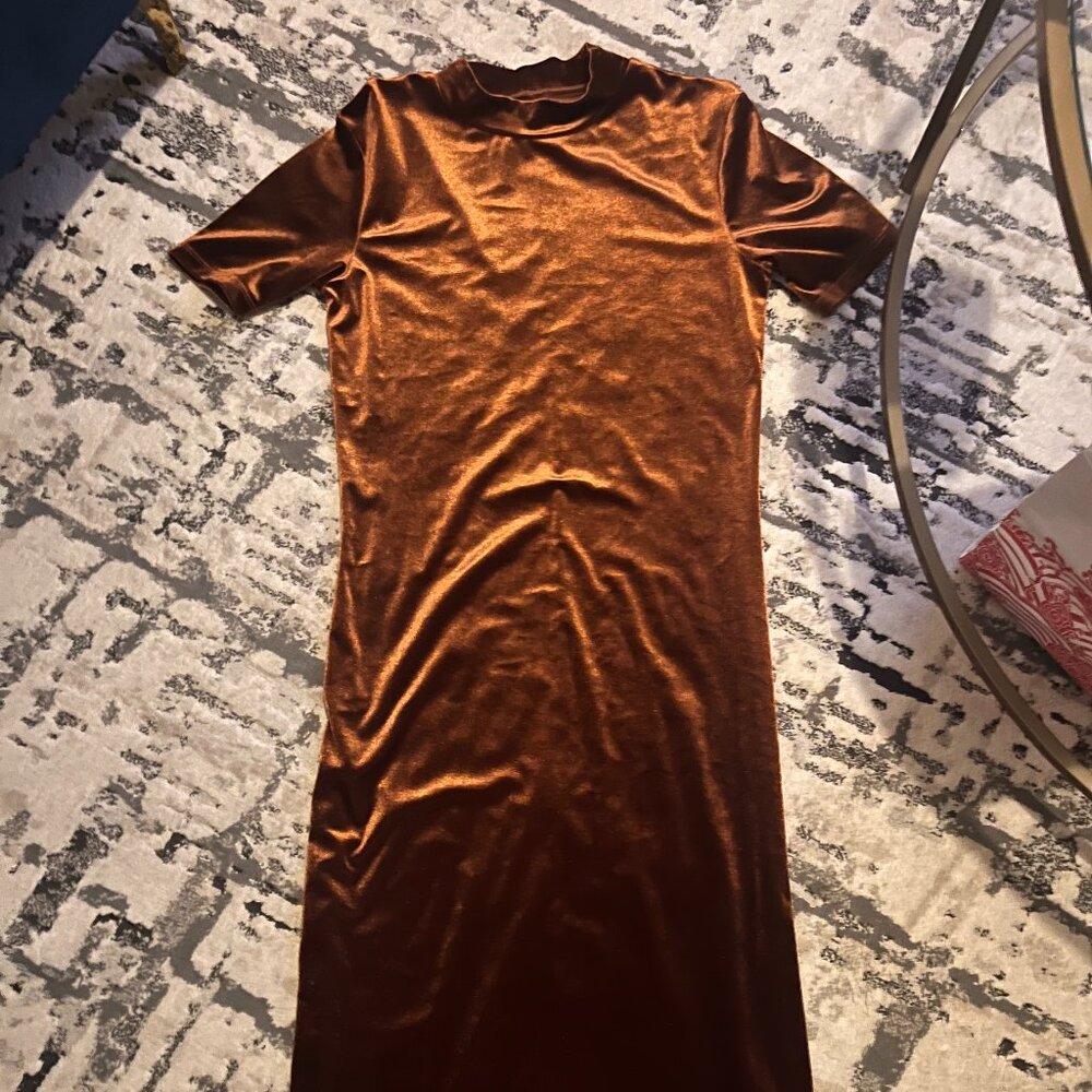 Velvet, Bronze/Brown Dress